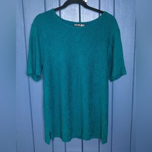 Vintage Textured Green Shirt 12 Large St Patricks Day Goblin Core Fairy Grunge